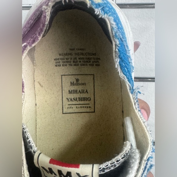 MAISON MIHARA YASUHIRO logo patch sneakers blue and purple size 42 - Picture 11 of 11